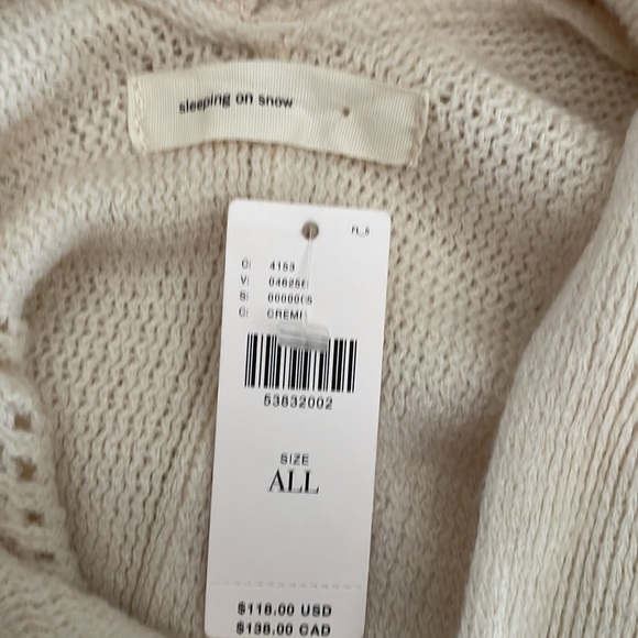 Anthropologie Sleeping on Snow hooded poncho - Picture 6 of 8
